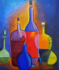 Abstract Bottles Art Diamond Painting