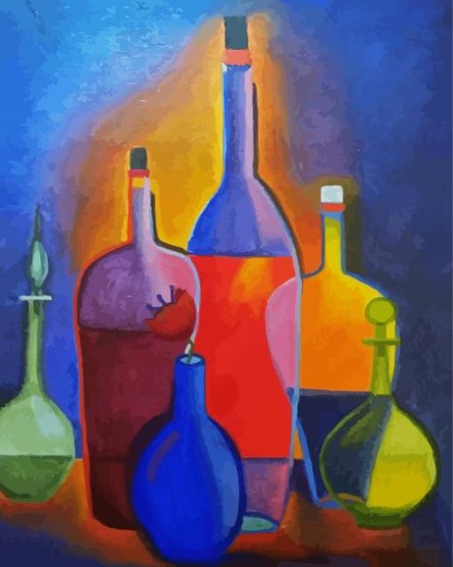 Abstract Bottles Art Diamond Painting