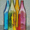 Abstract Four Bottles Diamond Painting