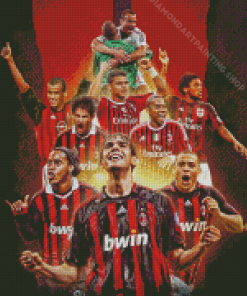 Ac Milan Football Club Players Diamond Painting