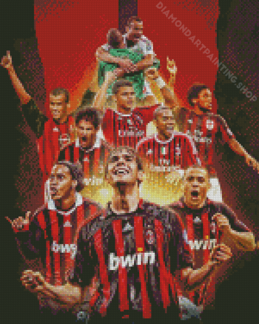 Ac Milan Football Club Players Diamond Painting