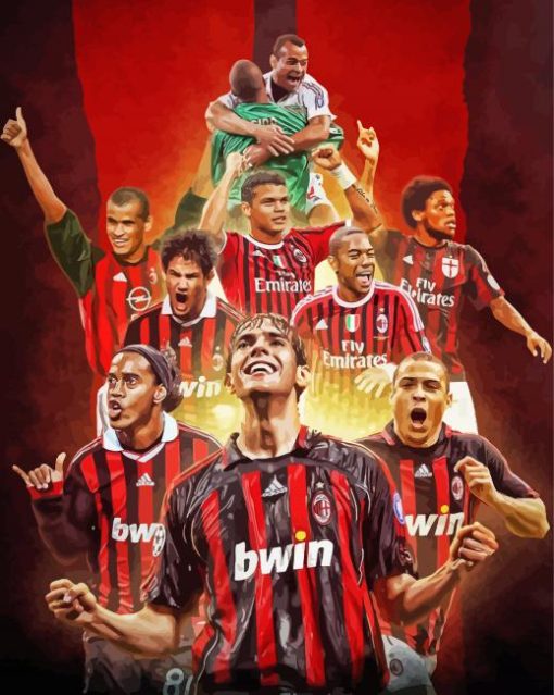 Ac Milan Football Club Players Diamond Painting