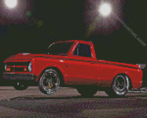 Aesthetic Chevy C10 Truck Car Diamond Painting