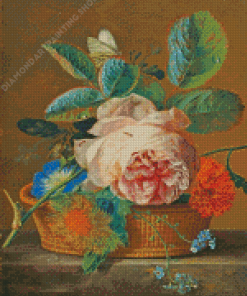 Basket Of Flowers Van Huysum Diamond Painting