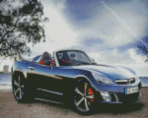 Black Saturn Sky Car Diamond Painting