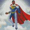 Black Superman Diamond Painting