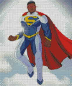 Black Superman Diamond Painting