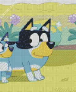 Bluey Bandit Bingo Family Diamond Painting