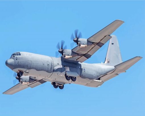 C130 Plane Diamond Painting