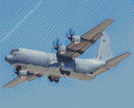 C130 Plane Diamond Painting