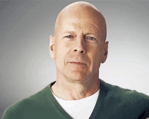 Close Up Bruce Willis Diamond Painting