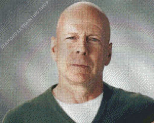 Close Up Bruce Willis Diamond Painting