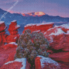 Colorado Pikes Peak In Snow Diamond Painting