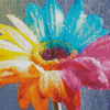 Colorful Daisy Under Rain Diamond Painting