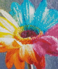 Colorful Daisy Under Rain Diamond Painting