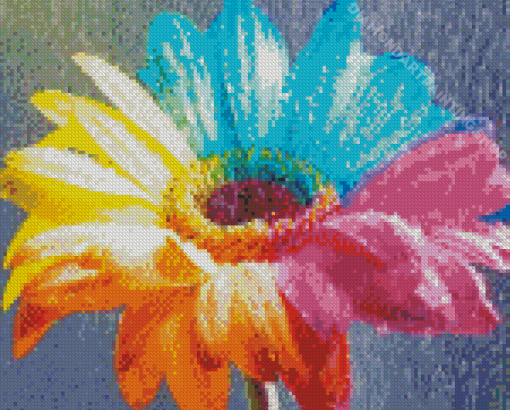 Colorful Daisy Under Rain Diamond Painting