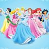 Disney Christmas Princesses Characters Diamond Painting