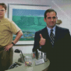 Dwight And Michael Scott Diamond Painting