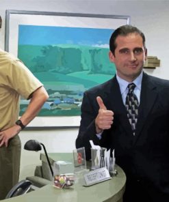 Dwight And Michael Scott Diamond Painting