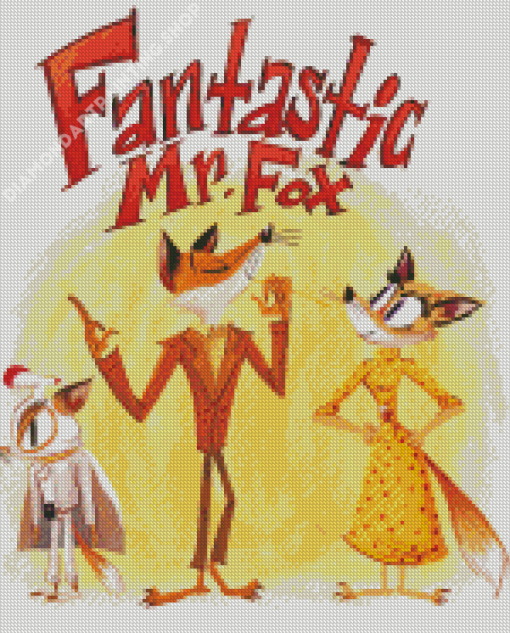 Fantastic Mr Fox Poster Diamond Painting