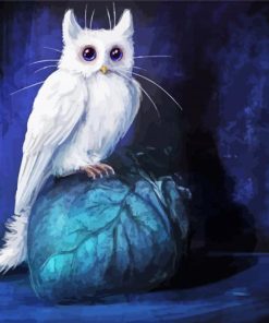 Fantasy Cat Owl Diamond Painting