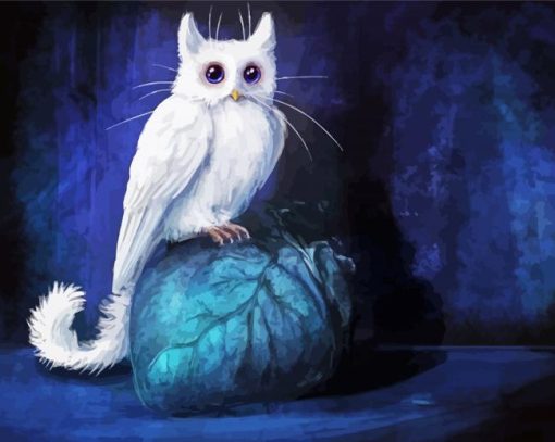 Fantasy Cat Owl Diamond Painting