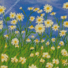 Field Of Daisies Flowers Art Diamond Painting