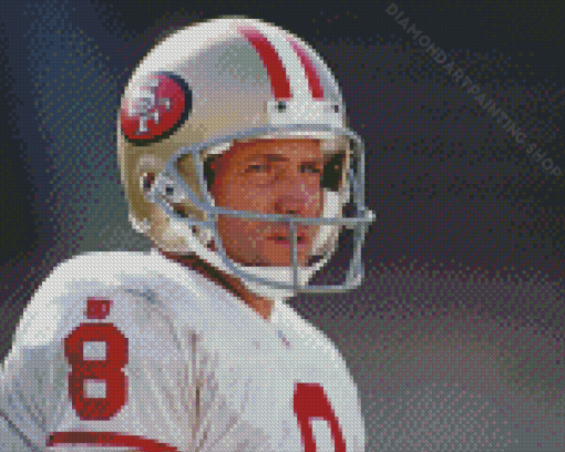 Football Quarterback Steve Young Diamond Painting