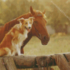 Horse And Dog Diamond Painting