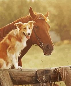 Horse And Dog Diamond Painting