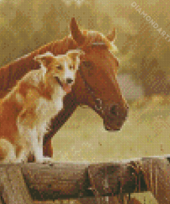 Horse And Dog Diamond Painting