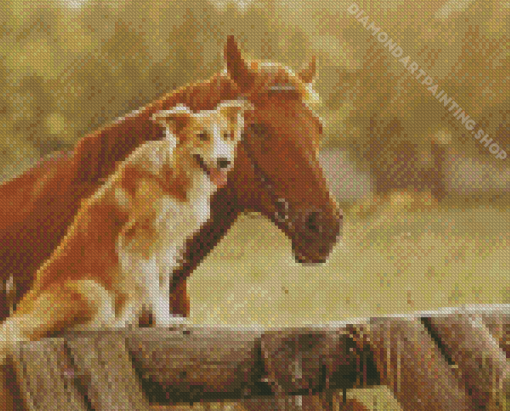 Horse And Dog Diamond Painting