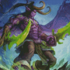 Illidan Stormrage Warcraft Game Character Diamond Painting