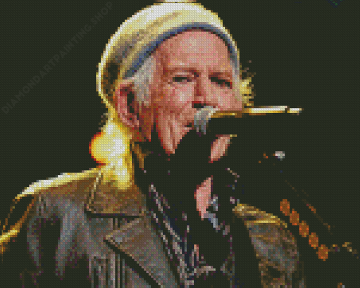 Keith Richards Artist Diamond Painting