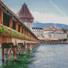 Lake Lucerne Bridge Diamond Painting