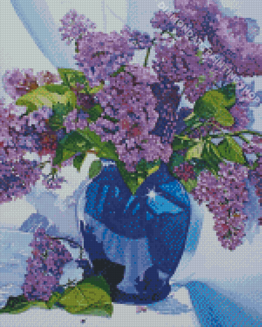 Lilac Vase Art Diamond Painting