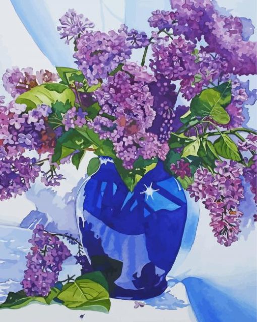 Lilac Vase Art Diamond Painting