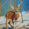 Male White Tailed Deer Diamond Painting