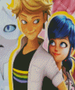 Miraculous Ladybug And Cat Noir Diamond Painting