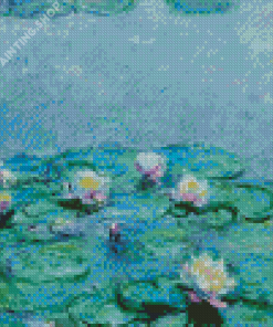 Monet Water Lilies Flowers Diamond Painting