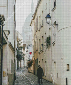 Montmartre Alley Paris Diamond Painting