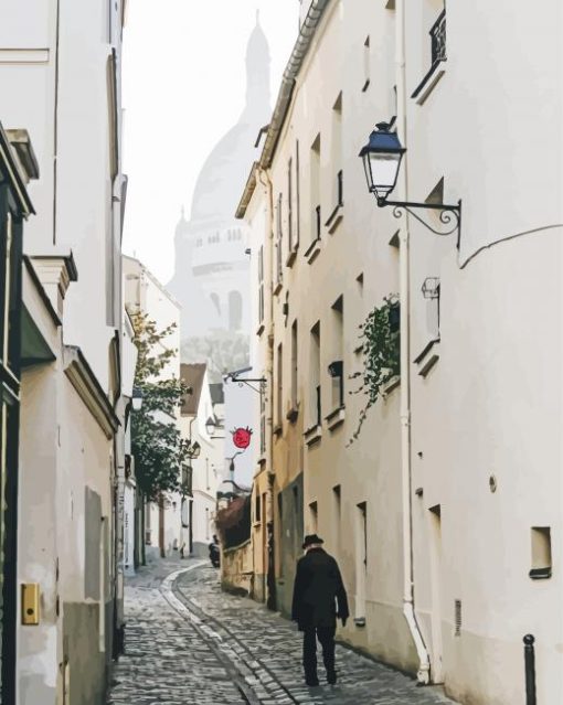 Montmartre Alley Paris Diamond Painting