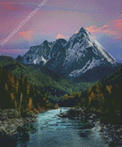 Mountains River Nature Diamond Painting