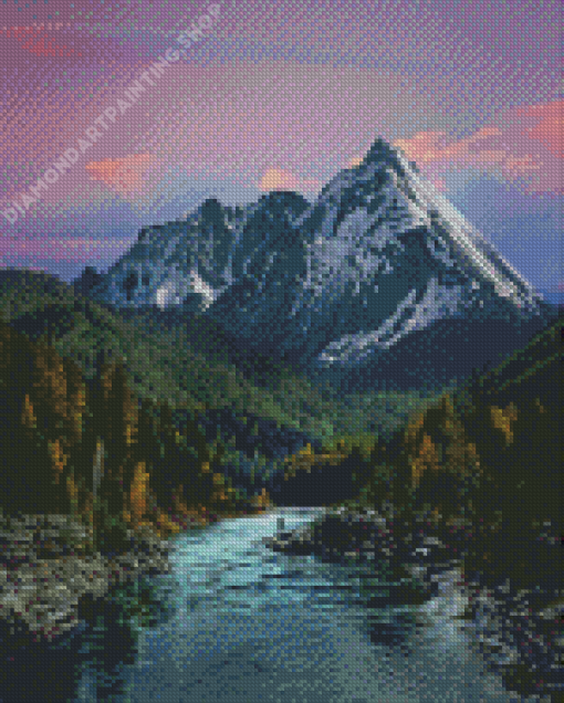 Mountains River Nature Diamond Painting