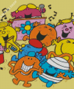 Mr Men Celebration Diamond Painting