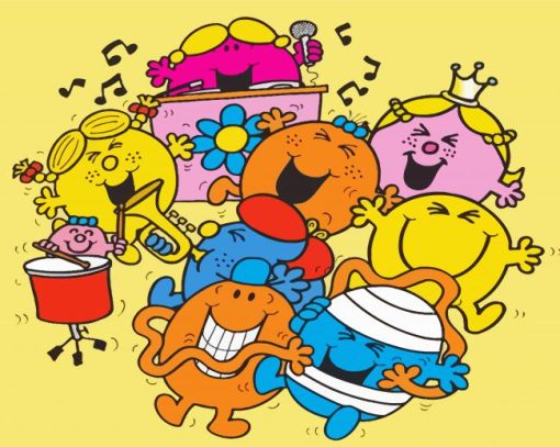 Mr Men Celebration Diamond Painting