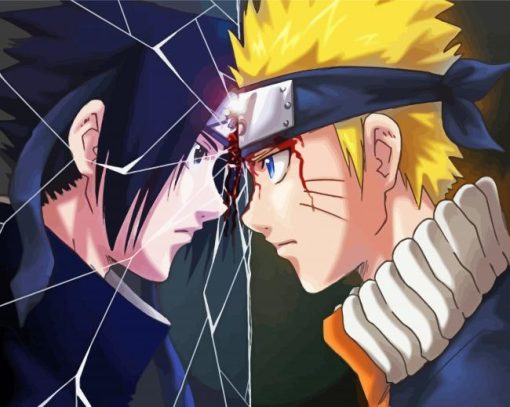 Naruto Vs Sasuke Diamond Painting