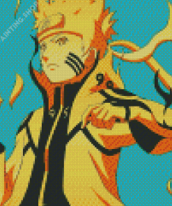 Naruto Nine Tails Sage Mode Anime Diamond Painting