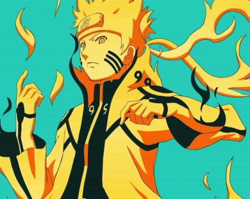 Naruto Nine Tails Sage Mode Anime Diamond Painting