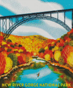 New River Gorge National Park Poster Diamond Painting